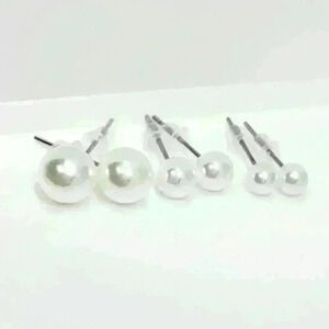NWOT Fabulous 3 pairs of Faux Pearl Earrings-NWOT